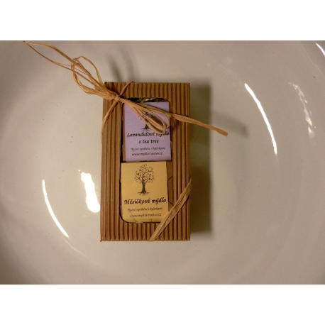 DÁRKOVÉ BALENÍ  MÝDEL 50g Levandule + Měsíček