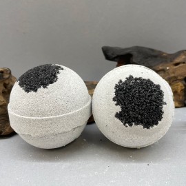 Šumivá bomba do koupele - s Aktivním uhlím a mořskou solí