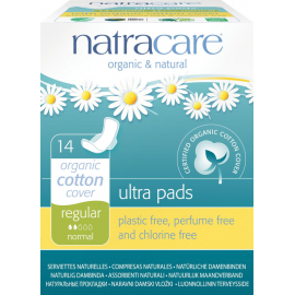 NATRACARE - organic vložky ULTRA REGULAR - s křidélky 14ks