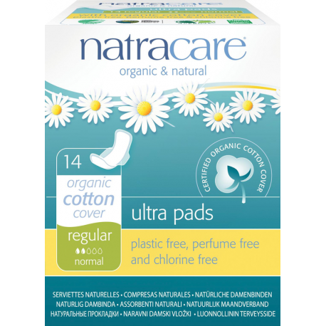 Natracare - organic regular  jednotlivě balené s křidélky 14ks